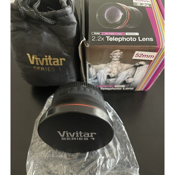 Vivitar Series 1 Camera Lens 52mm 2.2x Telephoto Lens - Picture 1 of 3